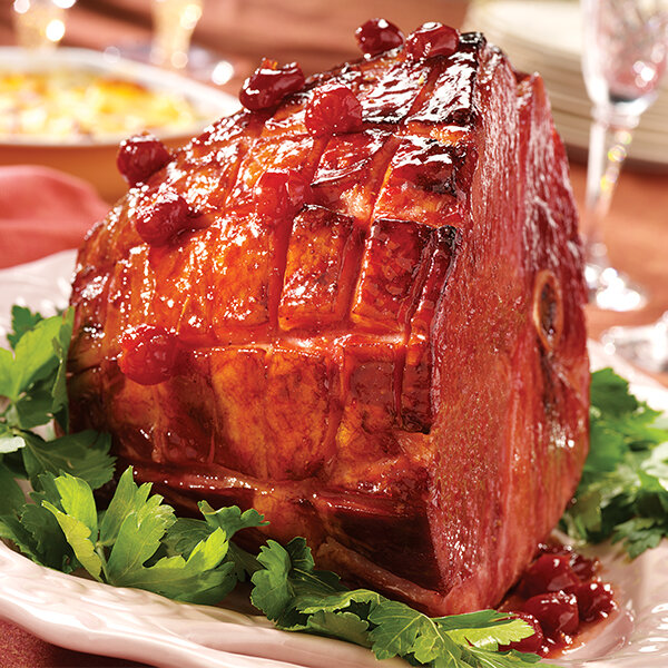 Jambon glaçé à la cerise